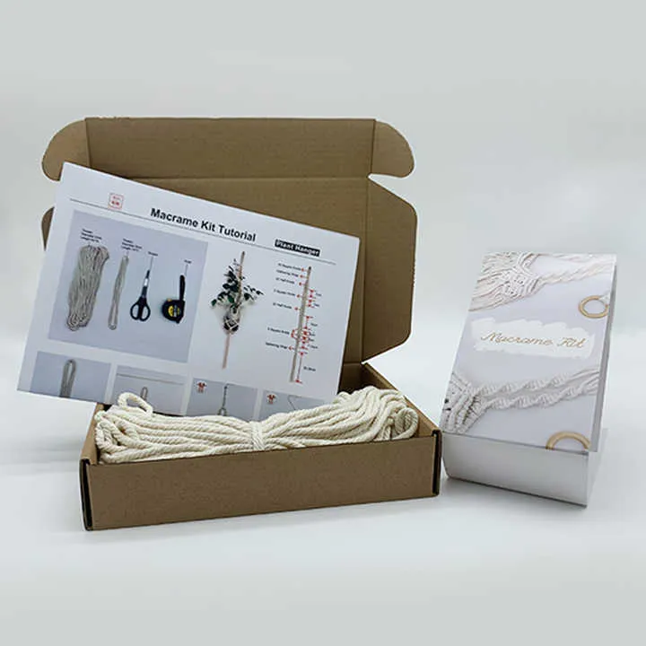 أدوات يدوية من خيوط القطن المكرمية  ,Macrame cotton thread hand tools