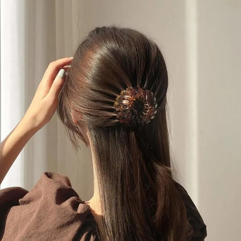 1 Pc Girls Hair Claw Women Hair Clamp Grab Barrettes Korean Hair Pin Tail Buckle Fixed Hair Styling Accessories
