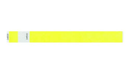 1" Tyvek® Wristbands - Detachable Stub Custom