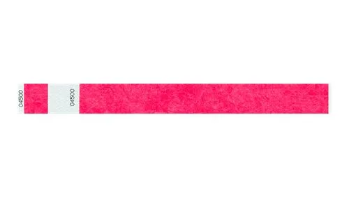 1" Tyvek® Wristbands - Detachable Stub Custom