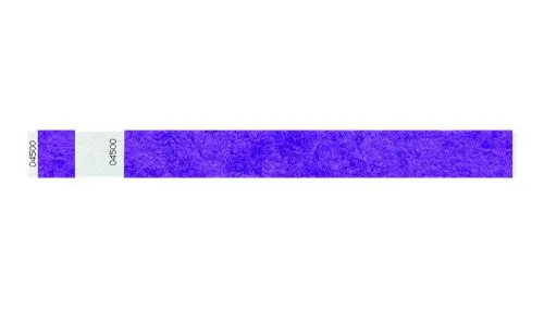 1" Tyvek® Wristbands - Detachable Stub Custom