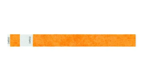 1" Tyvek® Wristbands - Detachable Stub Custom