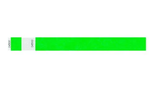 1" Tyvek® Wristbands - Detachable Stub Custom