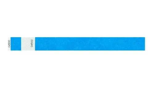1" Tyvek® Wristbands - Detachable Stub Custom