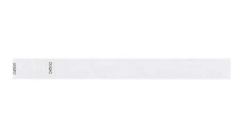 1" Tyvek® Wristbands - Detachable Stub Custom