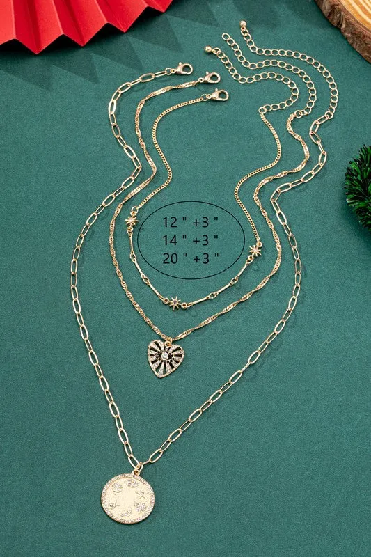3 Necklace Eye Heart