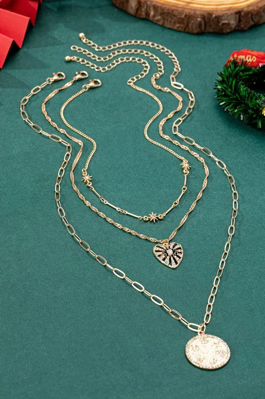 3 Necklace Eye Heart
