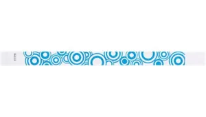 3/4" Tyvek® Wristbands - Blue Disks
