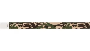 3/4" Tyvek® Wristbands - Camouflage