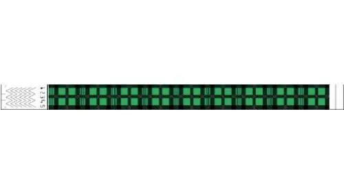 3/4" Tyvek® Wristbands - Plaid
