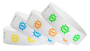 3/4" Tyvek® Wristbands - Suns