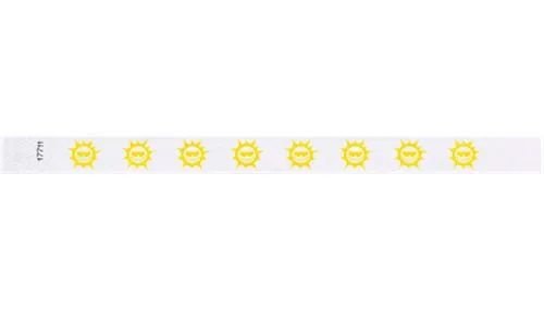 3/4" Tyvek® Wristbands - Suns