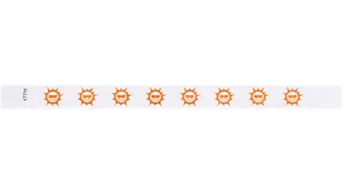 3/4" Tyvek® Wristbands - Suns