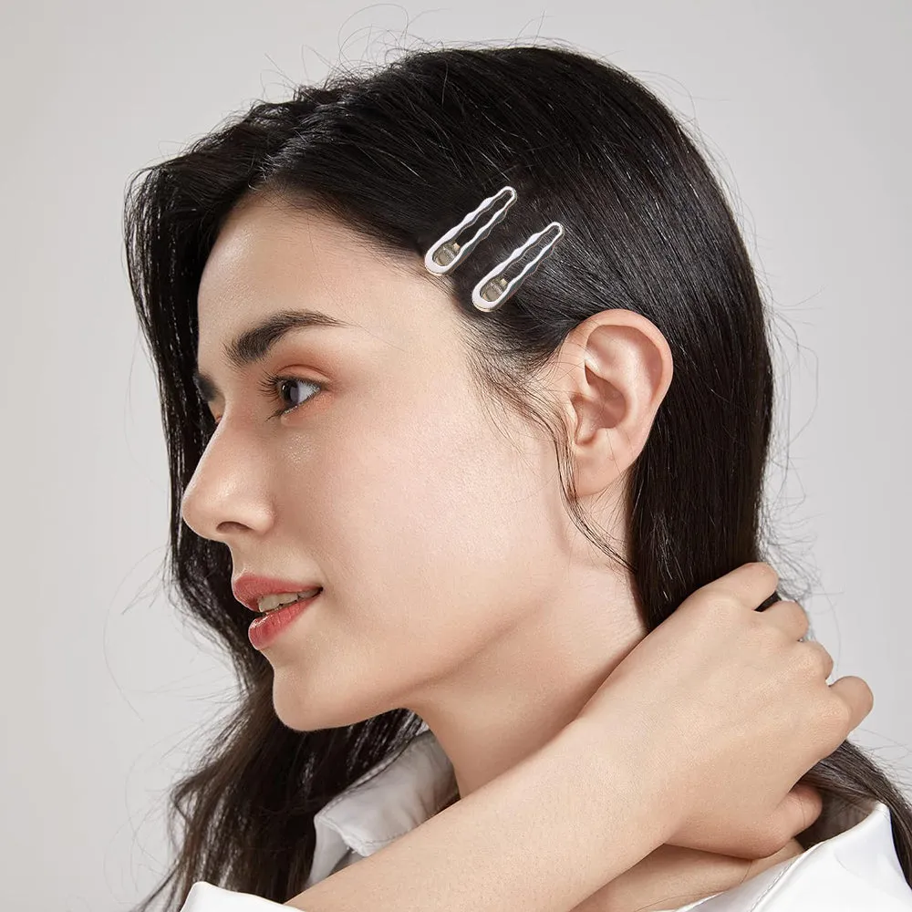 3Pcs/Set Geometric Barrettes Hollow Star Hair Clips Ornament Girls Heart Bows Sweet Hairpins Y2K BB Clip Girls Hair Accessories