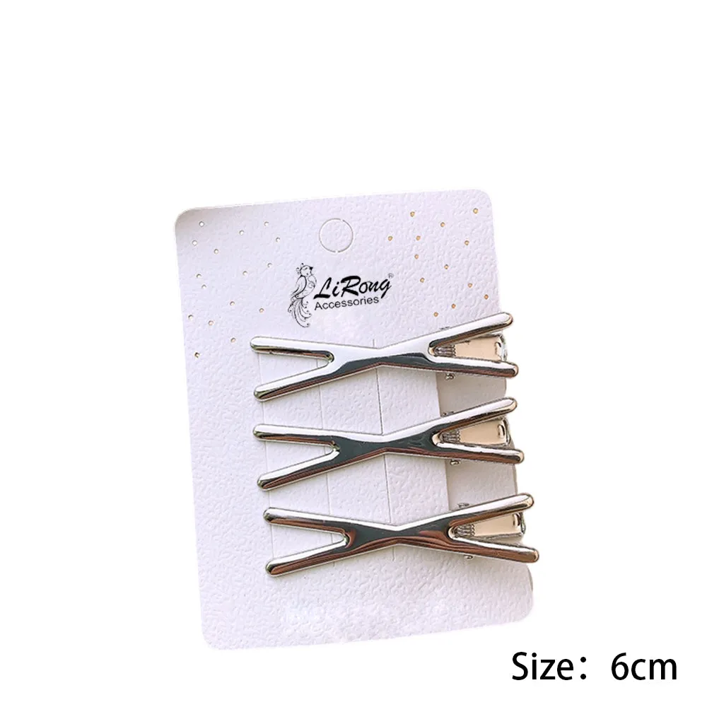 3Pcs/Set Geometric Barrettes Hollow Star Hair Clips Ornament Girls Heart Bows Sweet Hairpins Y2K BB Clip Girls Hair Accessories