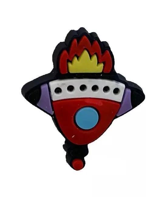 4 Pcs Spacecraft Design Shoe Charms For Croc Bracelet Shoe