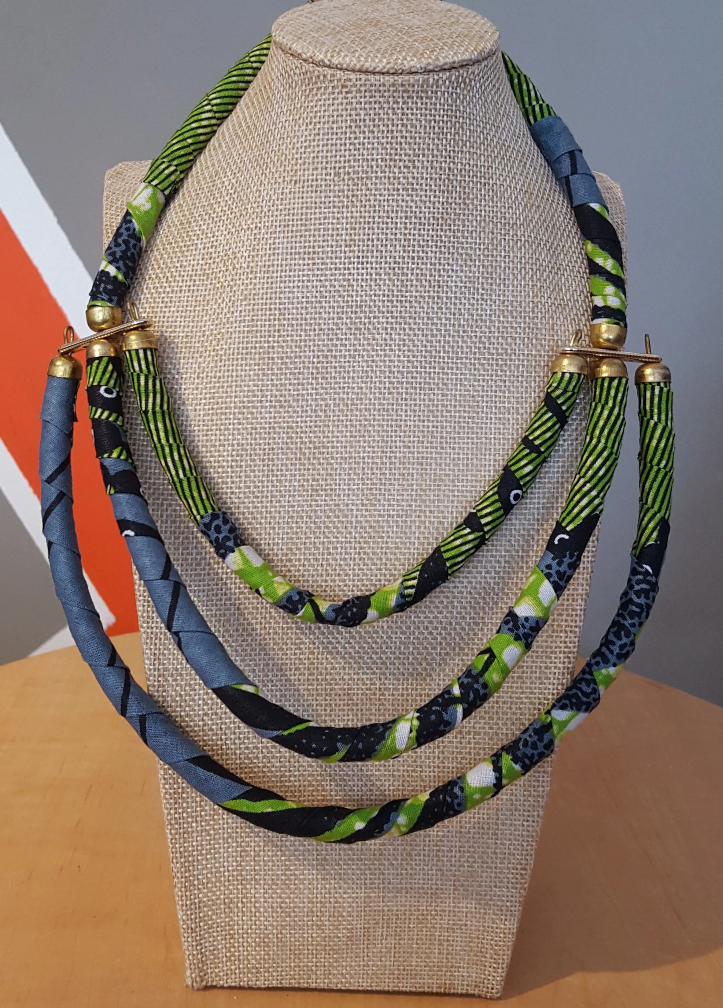 Ankara 3-Row Necklaces
