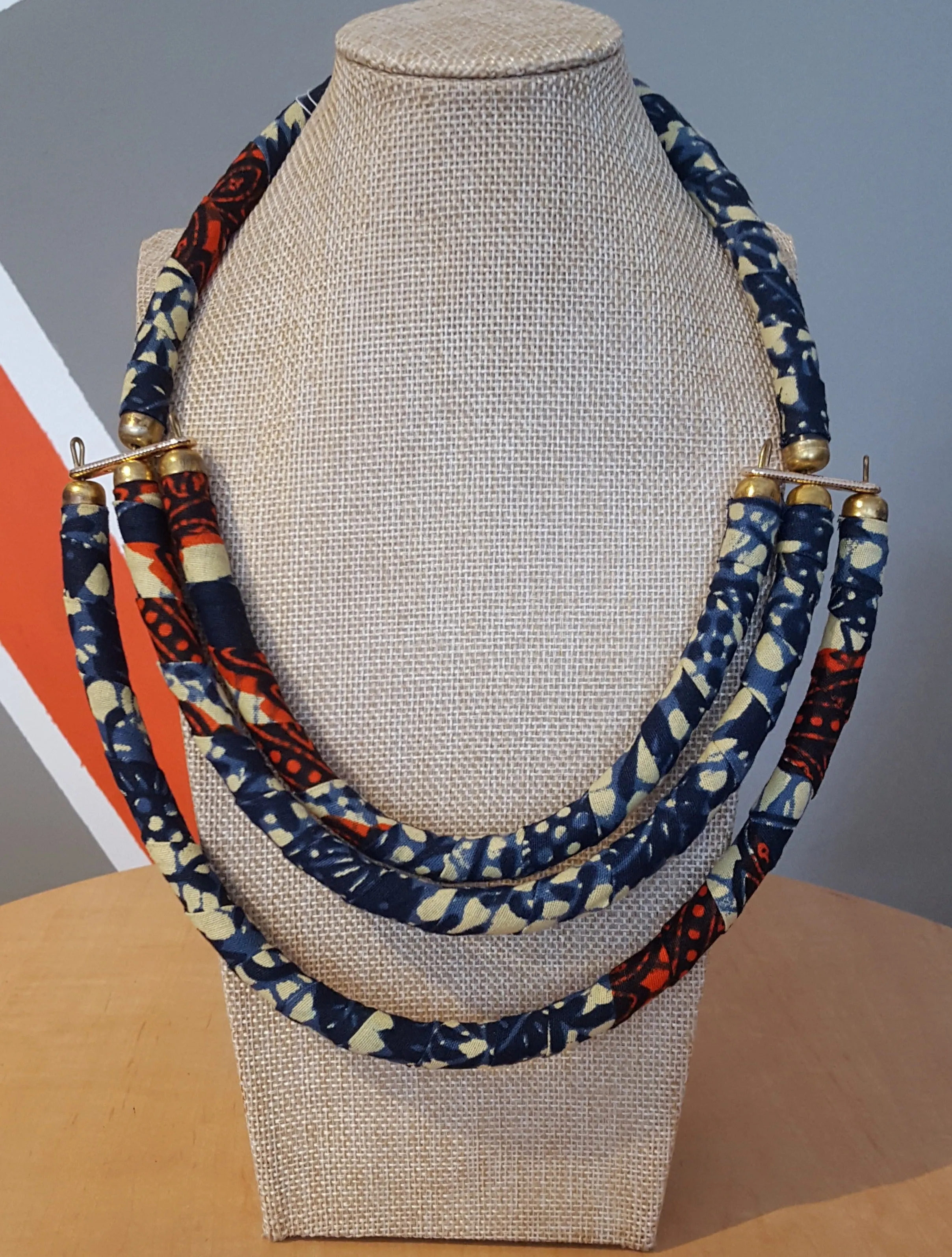 Ankara 3-Row Necklaces