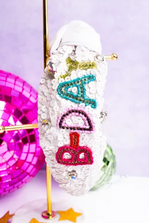 'B-day Girl' Seed Bead Sequin Knotted Headband
