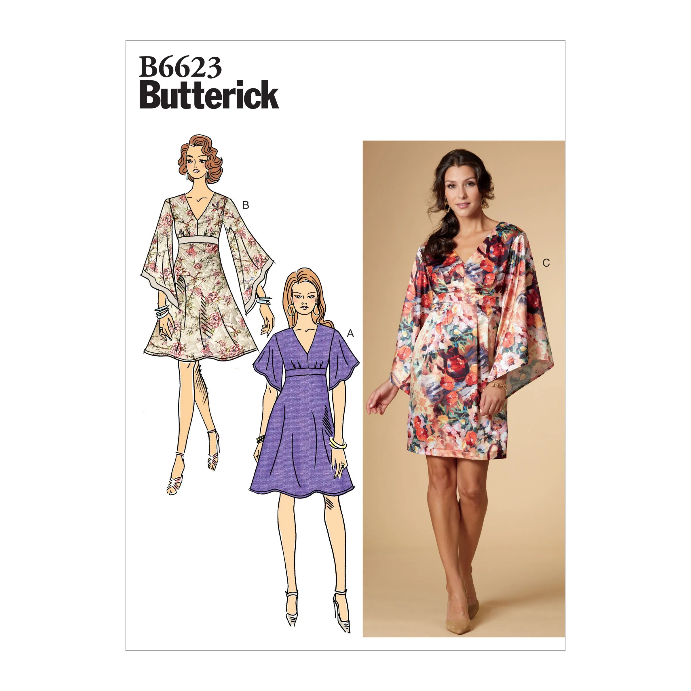 B6623 Misses' Dress
