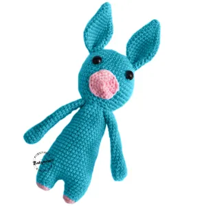 Babymoon Rabbit (17 Cm) Handmade Knitted Stuffed Animal Baby Kids Photography Shoot Props Organic Toys