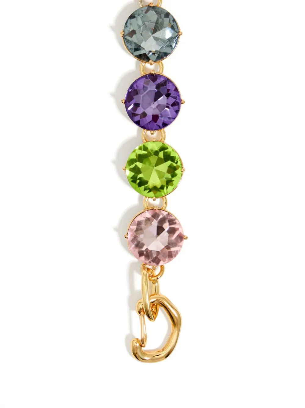 bee-motif crystal-embellished necklace