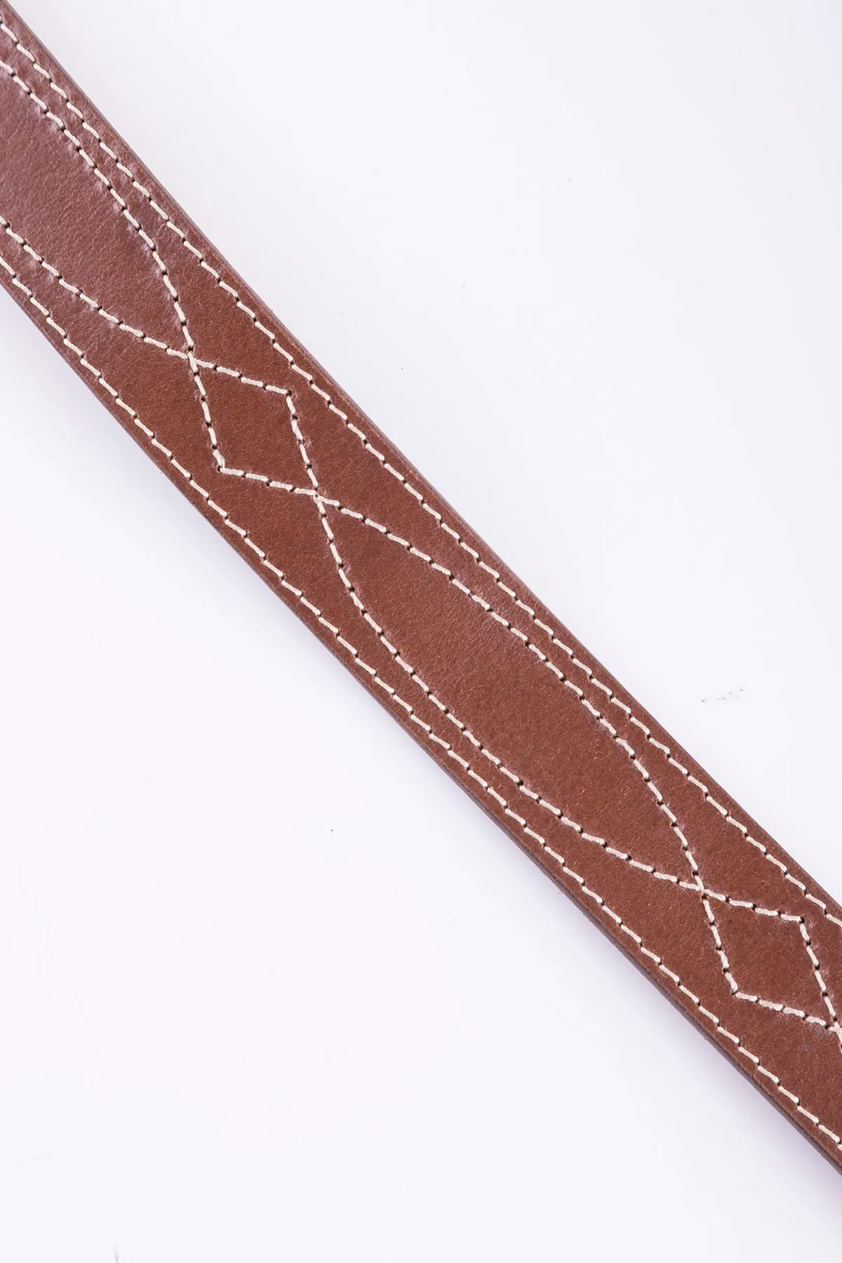 Betty Stitch Detail Leather Belt