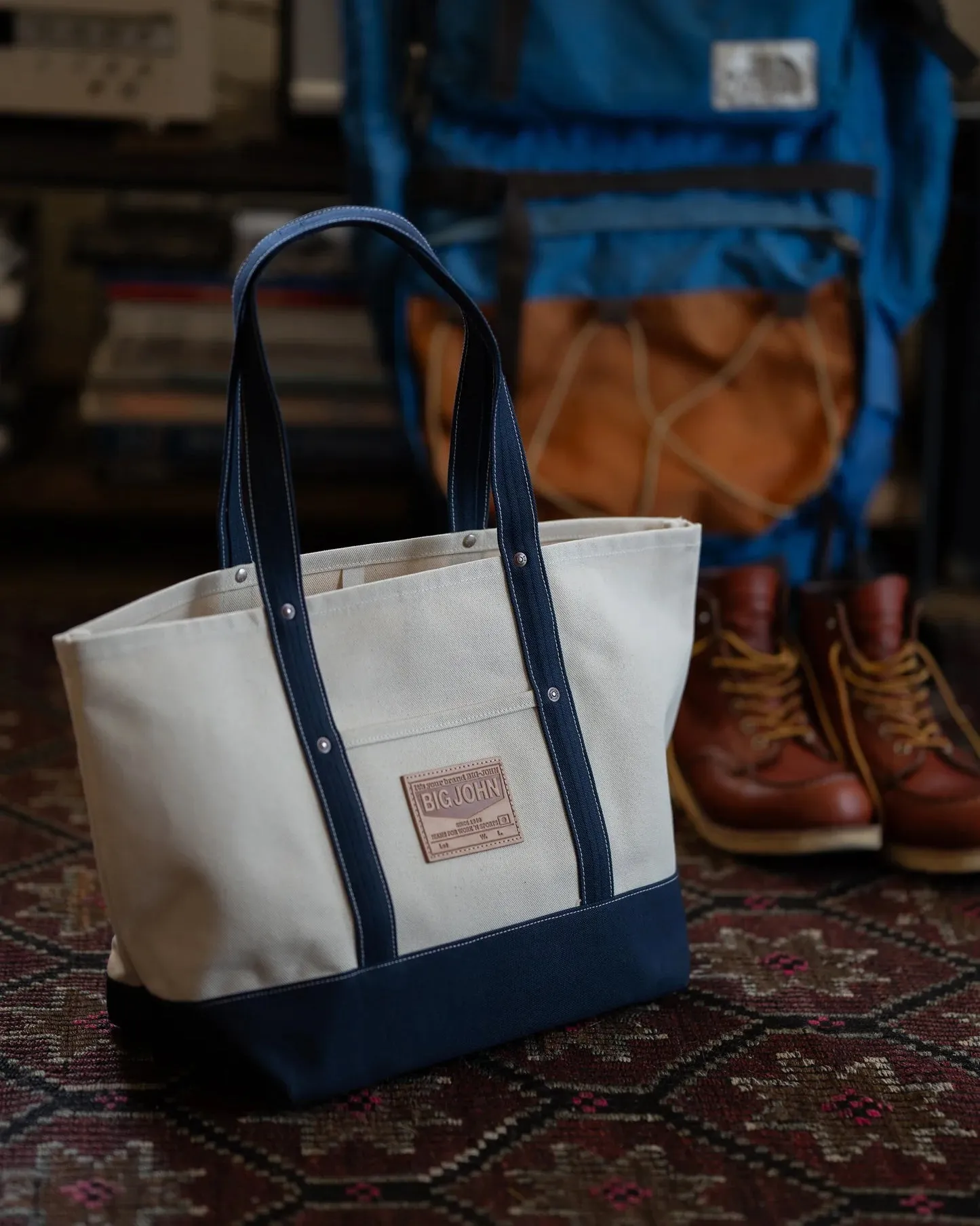 Big John VBTT45 Hanpu Tote Bag - Kinari / Navy