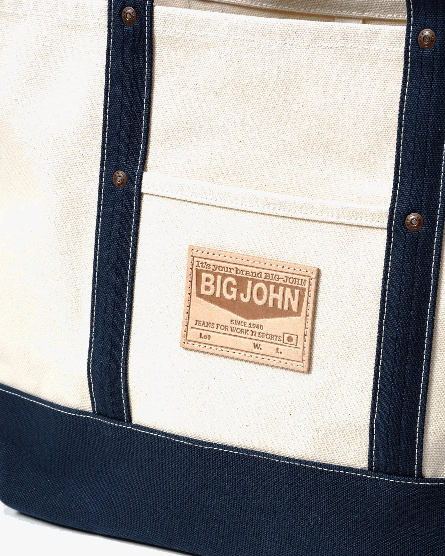 Big John VBTT45 Hanpu Tote Bag - Kinari / Navy