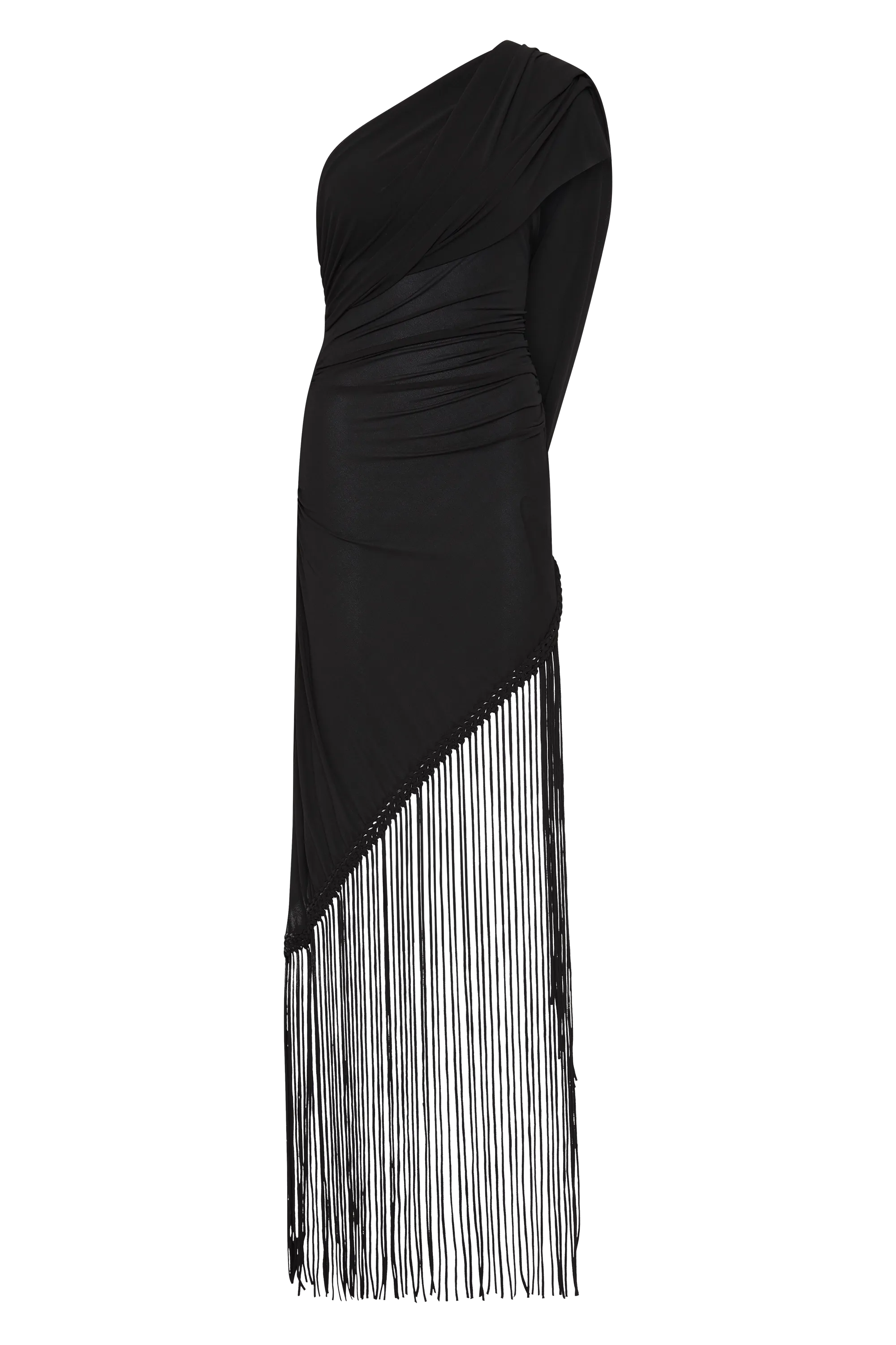 Bijou Asymmetric Dress Black