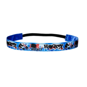 Blue Hockey Headband, Hockey Girl Gifts