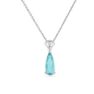 'Bluebelle' Paraiba and Diamond Necklace