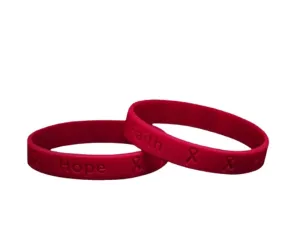 Burgundy Silicone Bracelets