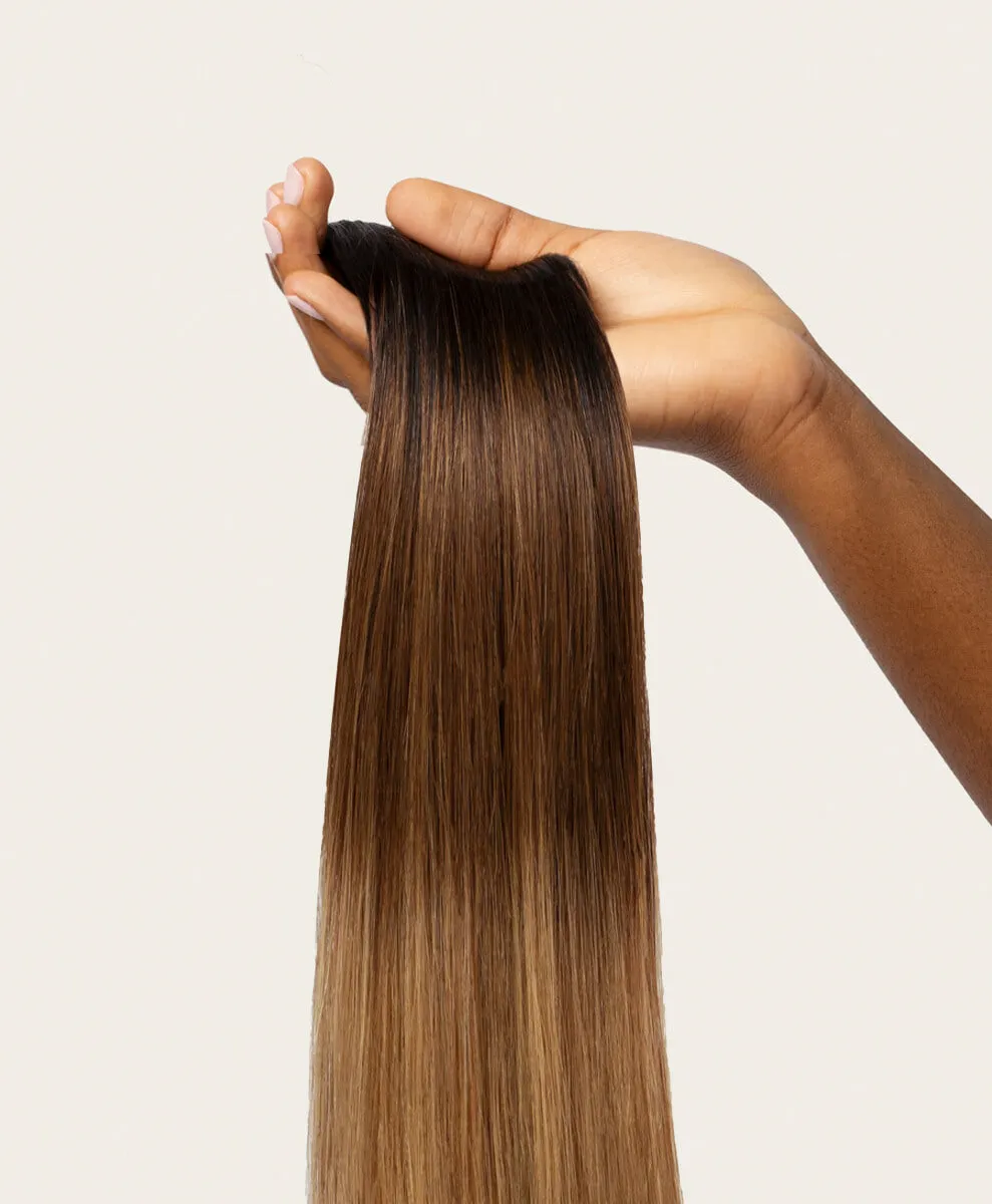 Cappuccino Ombre, 24" Classic Clip-In Hair Extensions, T1B-4-27 | 280g