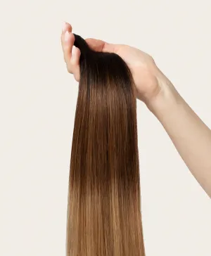 Cappuccino Ombre, 24" Classic Clip-In Hair Extensions, T1B-4-27 | 280g