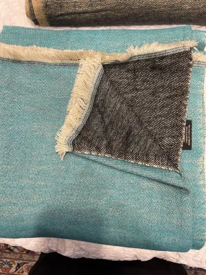 Cashmere Wrap/Throw/Blanket - Night Lake