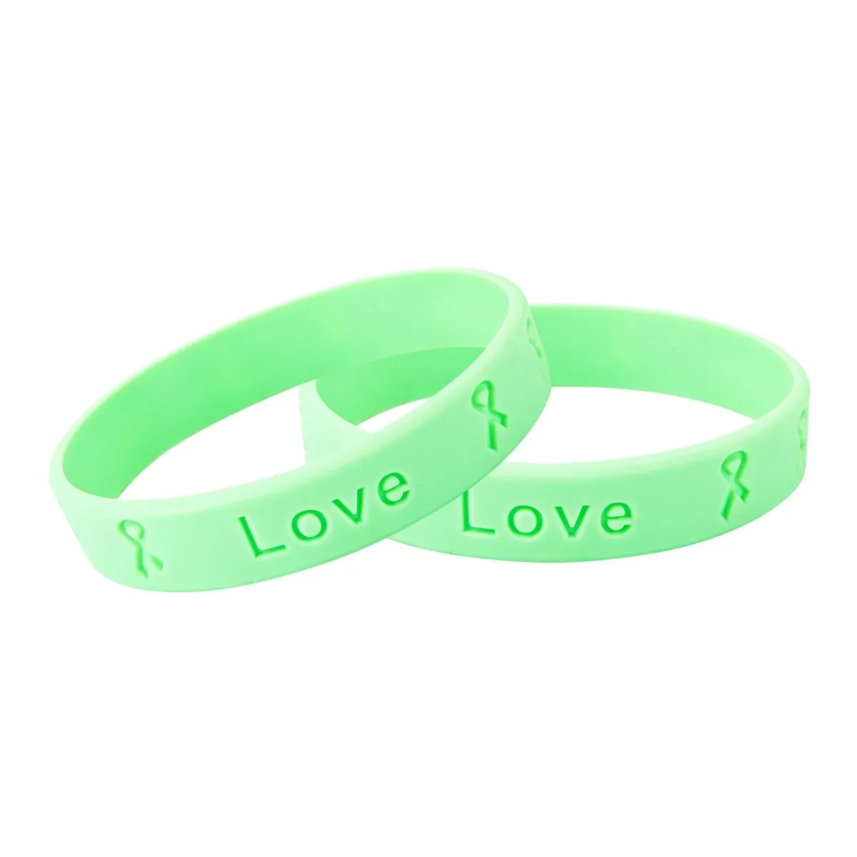Celiac Disease Light Green Silicone Bracelet Wristbands