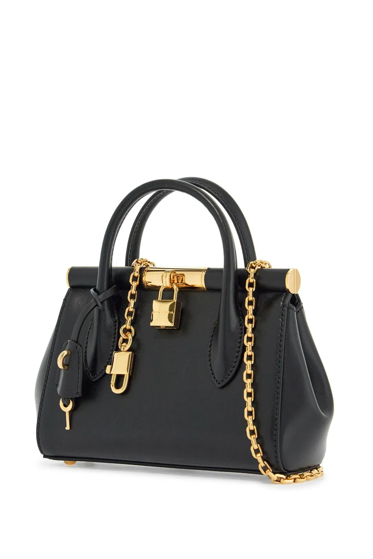 Chain-Detail Calfskin Bag