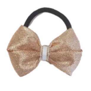 Cherish Hair Bow - Golden Glitz