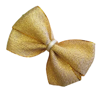 Cherish Hair Bow - Golden Glitz