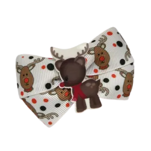 Christmas hair accessories - Cherish Bow Reindeer