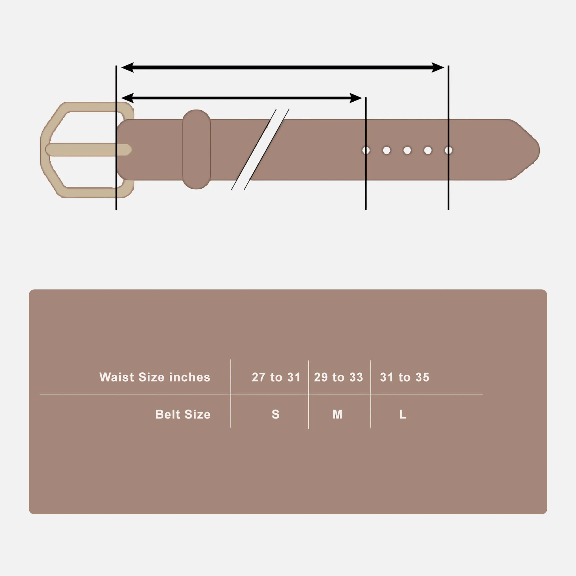 Corkor Vegan Cork Women's Belt 25 mm Wide, Light Brown