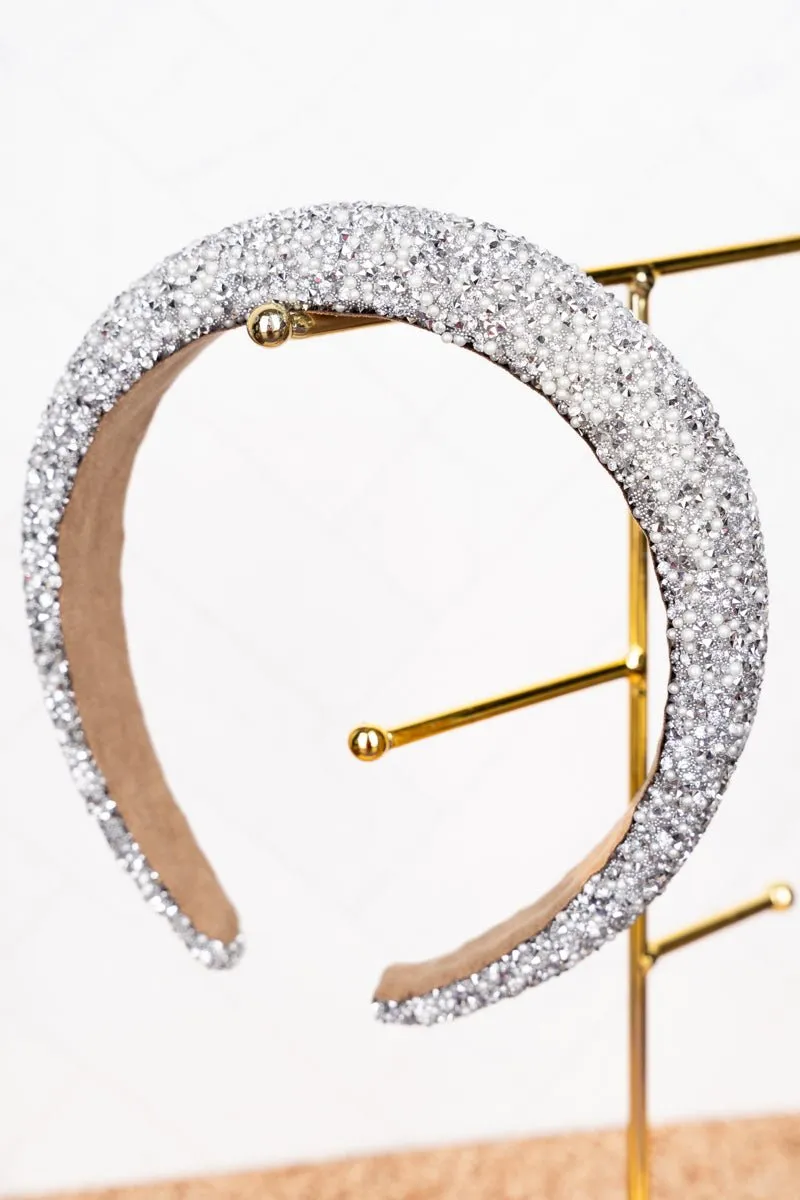 Crystal Avenue Lots To Love Silver Headband