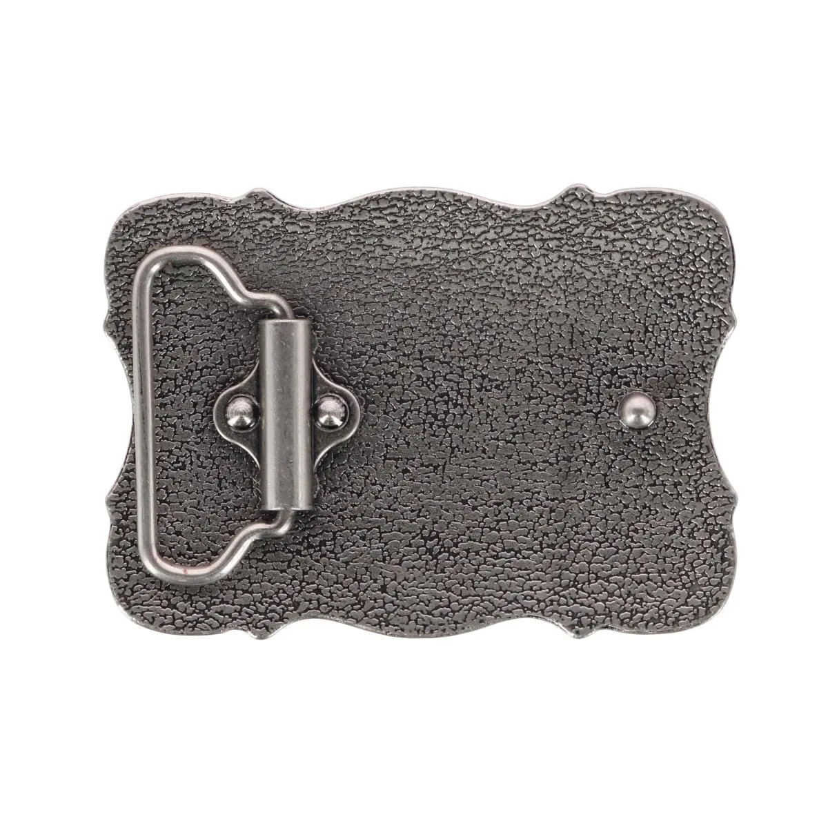 CTM® Vintage Silver Cross Filigree Belt Buckle
