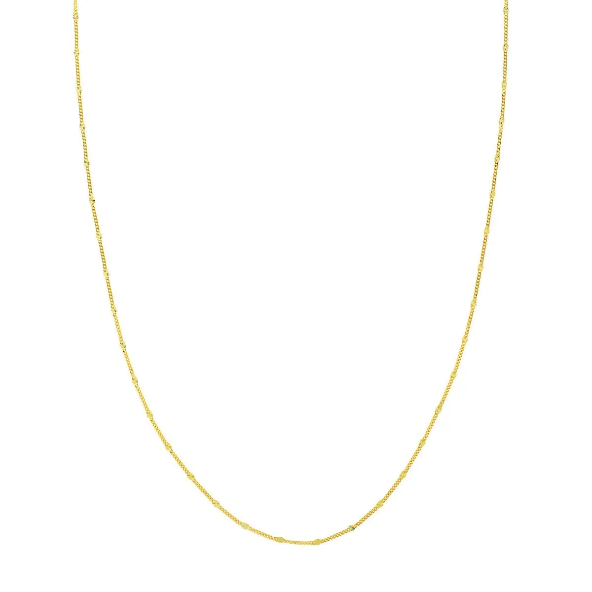 Dainty Saturn Curb Chain