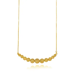 DAKOTA GOLD ADJUSTABLE NECKLACE FILIGREE