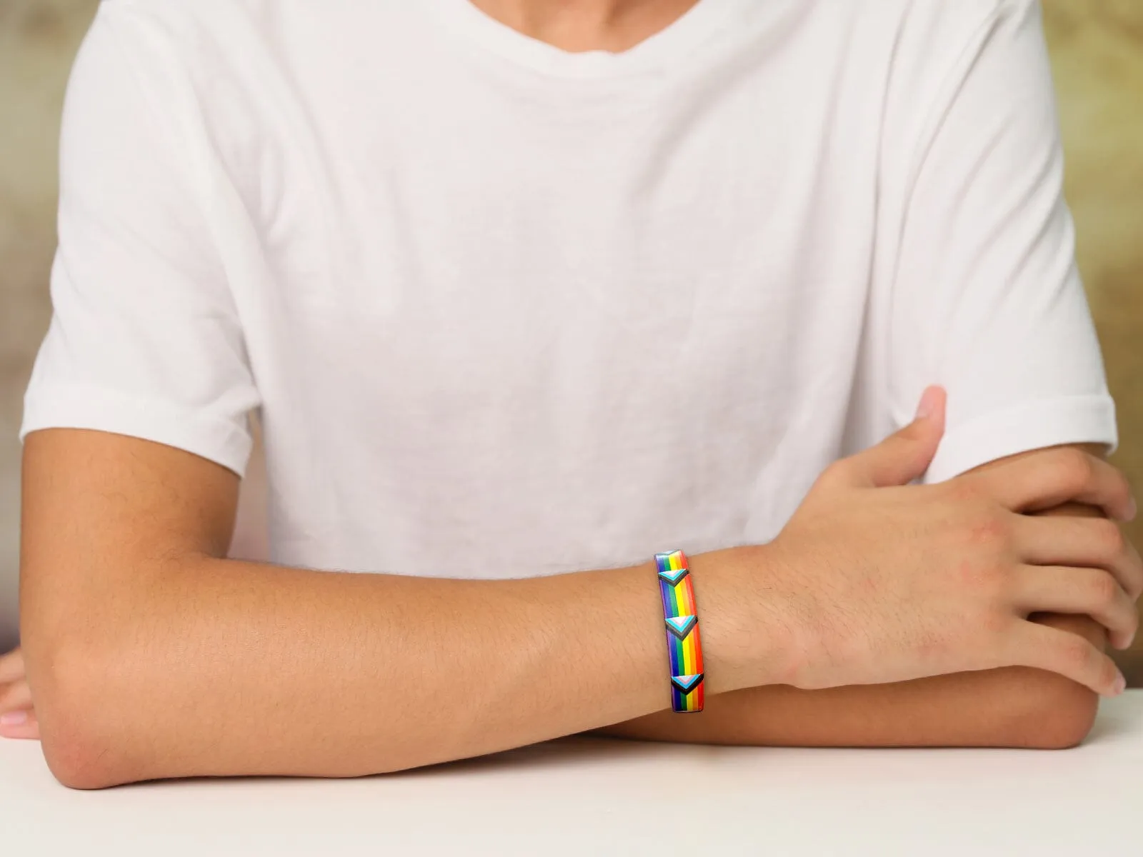 Daniel Quasar Flag Silicone Bracelets