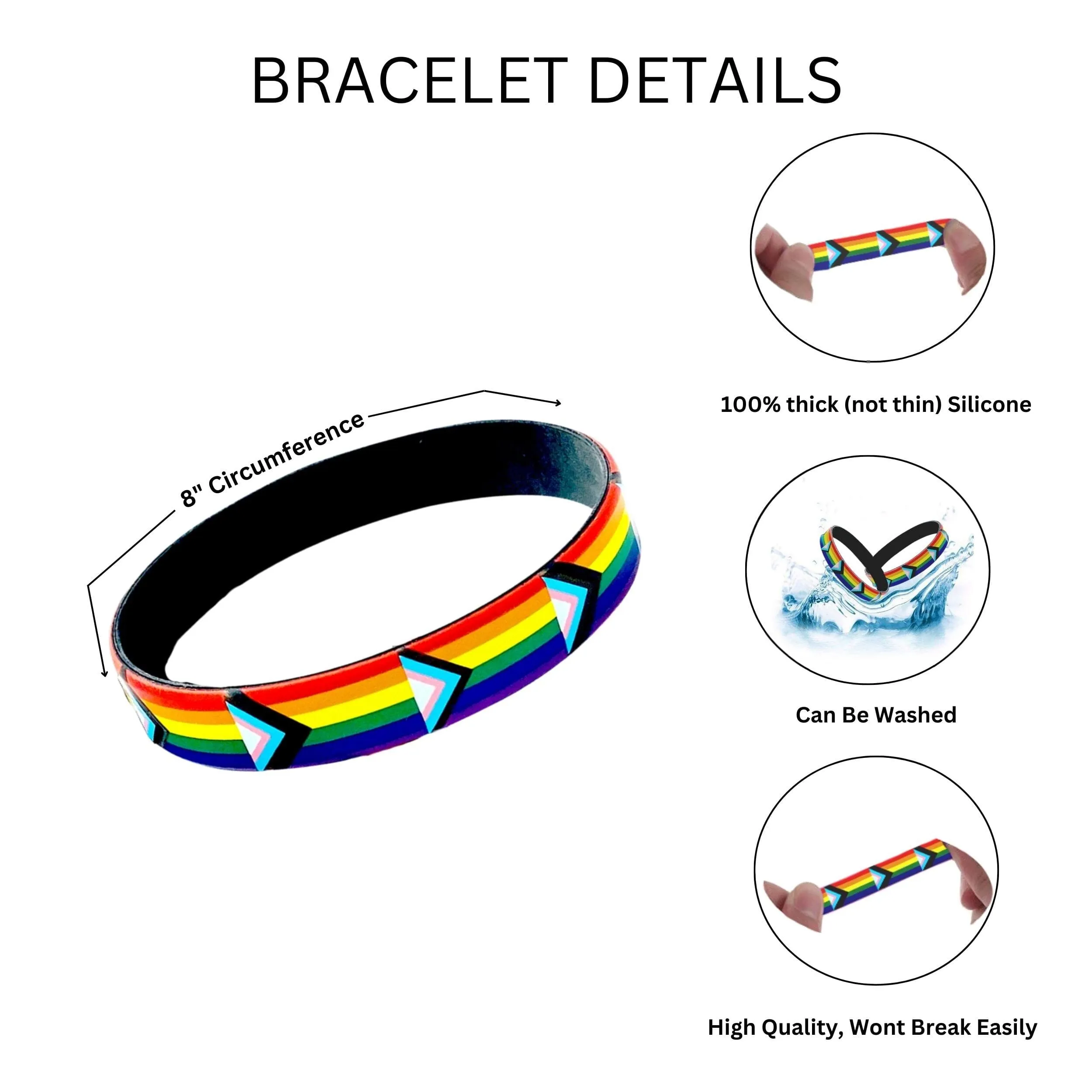 Daniel Quasar Flag Silicone Bracelets