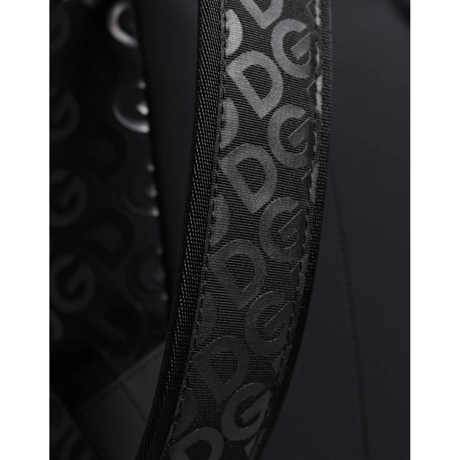 Dolce & Gabbana Black DG Mania Neoprene Travel Back Pack Bag
