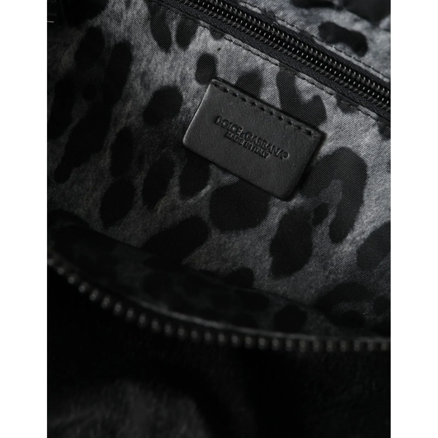 Dolce & Gabbana Black Nylon Logo Plaque Belt Waist Fanny Pack Bag